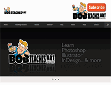 Tablet Screenshot of bobteachesart.com